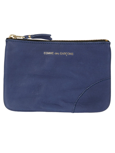 Comme Des Garçons Washed Wallet In Navy