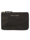 Comme Des Garçons Washed Wallet In Black