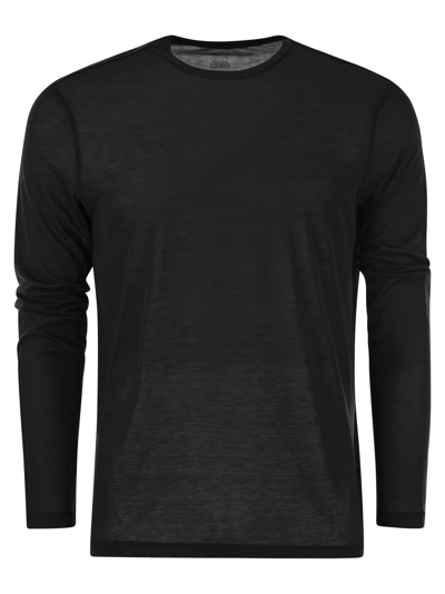 MAJESTIC CREW-NECK T-SHIRT IN SILK AND COTTON