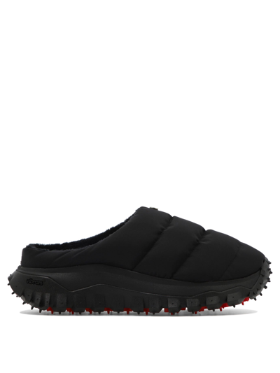 Moncler Genius Puffer Trail Slippers In Nero