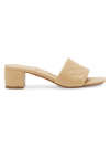 Bottega Veneta Quilted Leather Mules In Cane Sugar