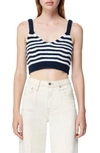 Simkhai Women's Braylee Wool-cashmere Striped Tank In Midnight Multi