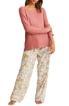 Papinelle Karolina Relaxed Fit Pajamas In Soft Cinnamon