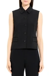 THEORY TAILORED WOOL BLEND VEST