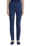 Lafayette 148 Gramercy Acclaimed-stretch Pants In Midnight Blue