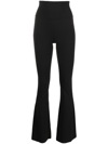 Lululemon Groove Super-high-rise Flared Pants Nulu In Black