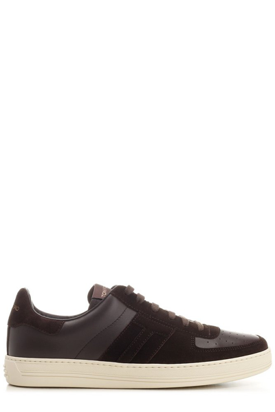 Tom Ford Round Toe Low In Brown