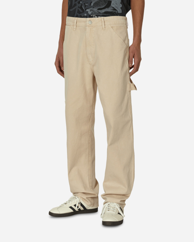 Awake Ny Painter Trousers Ivory In Beige