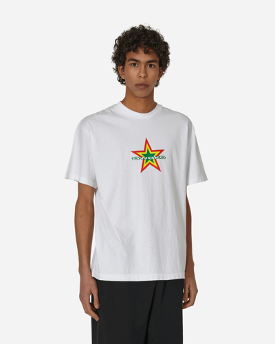 Awake Ny Star Logo T-shirt Whtie In Black
