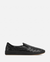 Bottega Veneta Sawyer Leather Sneakers In Black