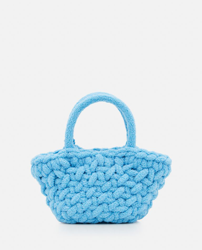 Alanui Icon Brushed Tote Bag In Blue