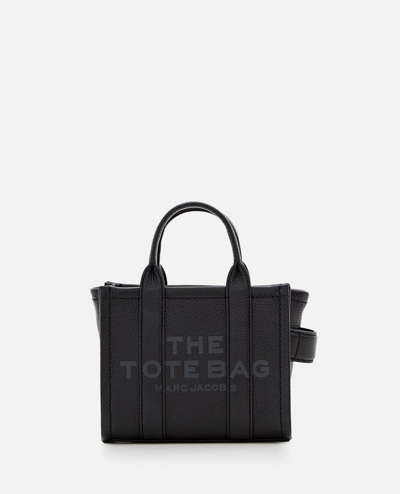Marc Jacobs The Mini Leather Tote Bag In Black