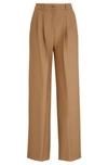 HUGO BOSS REGULAR-FIT TROUSERS IN VIRGIN-WOOL TWILL