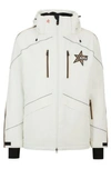 Hugo Boss Boss X Perfect Moment Hooded Down Ski Jacket With Special Branding In White