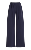 The Row Gala Navy Wide-leg Trousers In Navy
