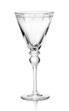 Tiffany & Co Crest Crystal Red Wine Glass In White