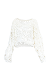 AISLING CAMPS RIPPLE MACRAMÉ PULL-OVER