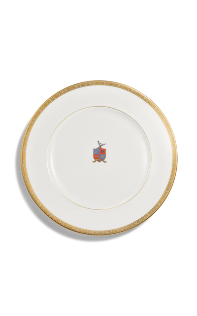 Tiffany & Co Crest Bone China Dinner Plate In White