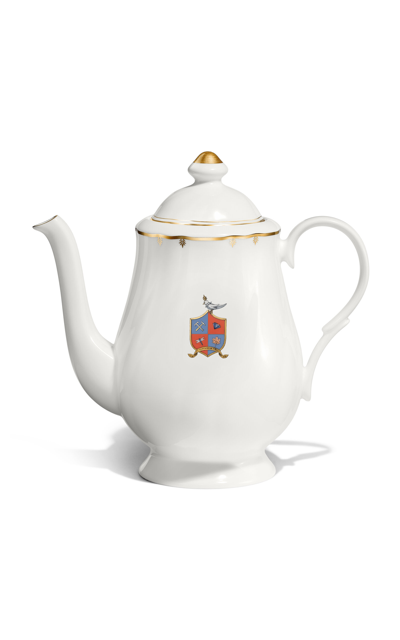 Tiffany & Co Crest Bone China Teapot In White