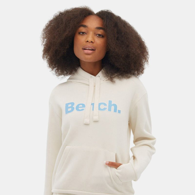 Bench Dna Womens Tealy Outline Logo Hoodie In White