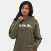 Bench Dna Womens Trademark Oversize Hoodie In Green