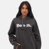 Bench Dna Womens Trademark Oversize Hoodie In Grey