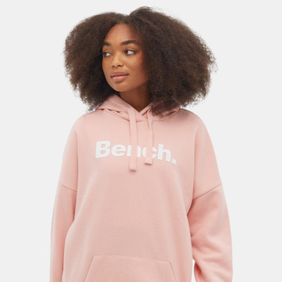 Bench Dna Womens Trademark Oversize Hoodie In Pink