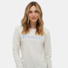 Bench Dna Womens Jewelle Long Sleeve Logo Tee In White