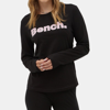 Bench Dna Womens Jewelle Long Sleeve Logo Tee In Black