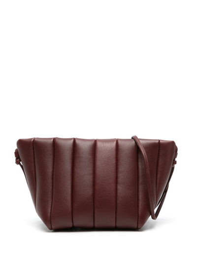 Maeden Boulevard Padded Leather Shoulder Bag In Red