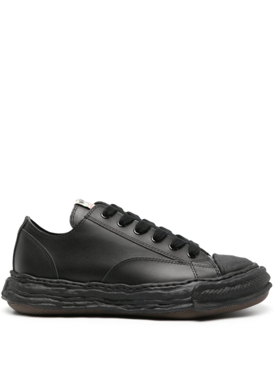 Miharayasuhiro Peterson Low 23 Og Sole Leather Trainers In Black