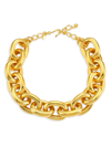 Kenneth Jay Lane Women's Polished Link Necklace In Polished Gold