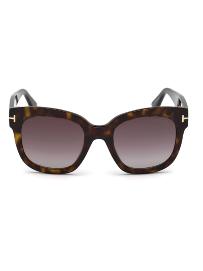 Tom Ford Beatrix 52mm Sunglasses In Dark Havana