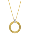 Marco Bicego 18k White & Yellow Gold Masai Diamond Circle Pendant Necklace, 16.5l In Gold Diamond