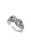 Samuel B. Sterling Silver Infinity Ring In Silver