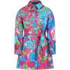 Versace Multicolor Dress For Girl With Print In Multicolor