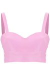 Maison Margiela Latex Top With Bullet Cups In Lilac (pink)