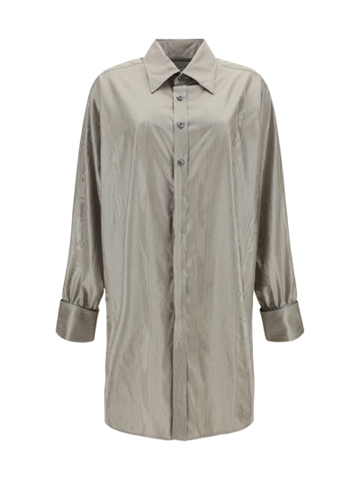 MAISON MARGIELA SNAKESKIN EFFECT OVERSIZED SHIRT