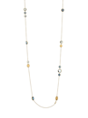 MARCO BICEGO JAIPUR 18K YELLOW GOLD & TOPAZ LONG STATION NECKLACE