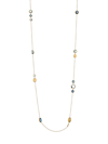Marco Bicego 18k Yellow Gold Jaipur Mixed Blue Topaz Long Necklace, 34