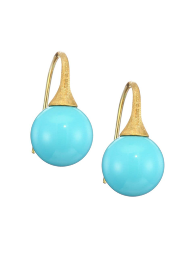 Marco Bicego 18k Yellow Gold & Turquoise Drop Earrings