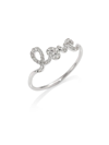 Sydney Evan Love Diamond & 14k White Gold Ring In Silver
