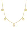 ROBERTO COIN WOMEN'S DIAMOND BY THE INCH 18K YELLOW GOLD & DIAMOND DANGLE NECKLACE