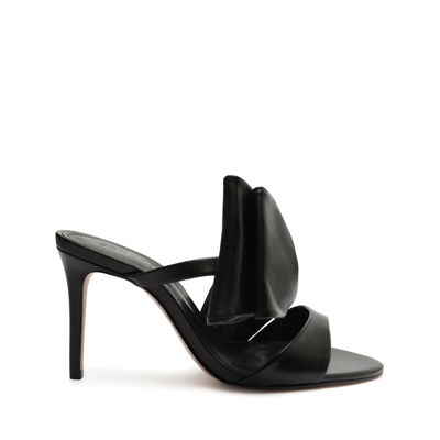 Schutz Judy High Nappa Leather Sandal In Black