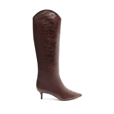 Schutz Maryana Lo Lux Boot In Dark Chocolate