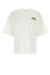 Alexander Mcqueen Seal Logo T-shirt In Nero In White
