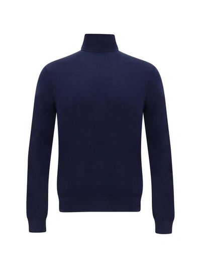 Cruciani Turtleneck Jumper In Navy