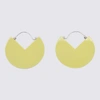 ISABEL MARANT ISABEL MARANT LIGHT YELLOW AND SILVER '90 EARRINGS