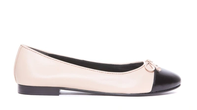Tory Burch Cap-toe Leather Ballet Flats In 650 Rose Pink