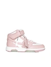 Off-white Out Of Office Mid Top Sneakers In Pink